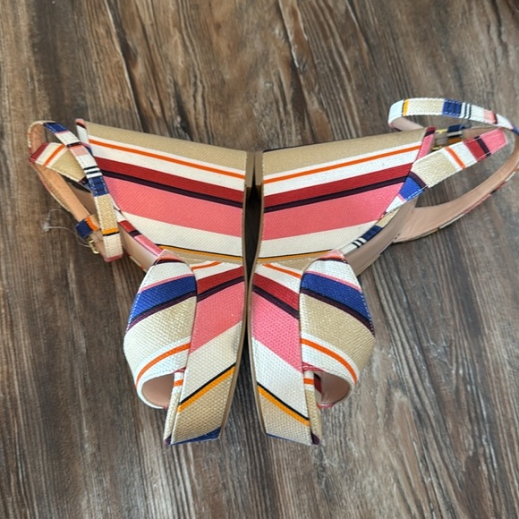 NEW Kate spade dellie wedge stripe size 7 - Picture 3 of 5